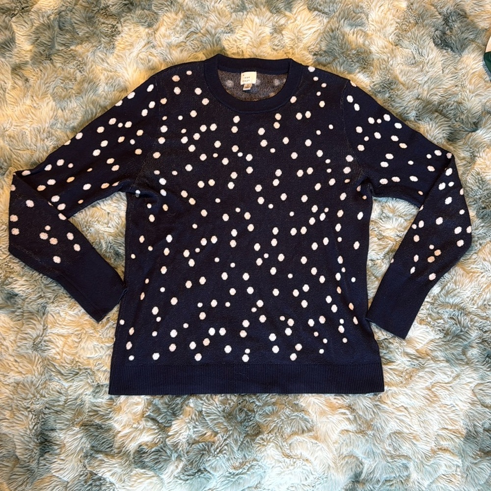 Dotted Navy Sweater